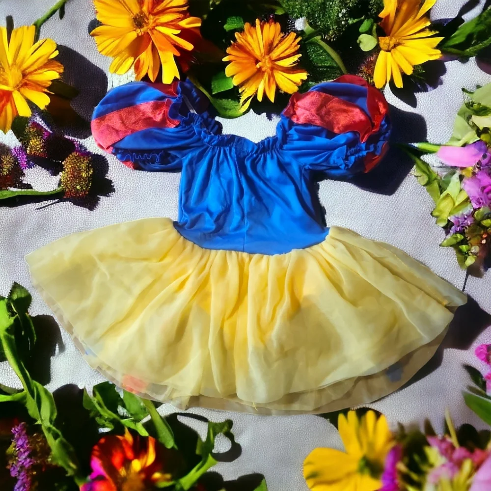 Vtg Disney Girl's Toddler Snow White Theater Princess Costume Halloween 6M-9M